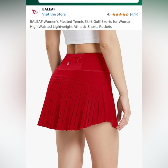 Baleaf plus size back pleat tennis/golf/pickleball /running skort. NWT.Retail 35 - Picture 1 of 10